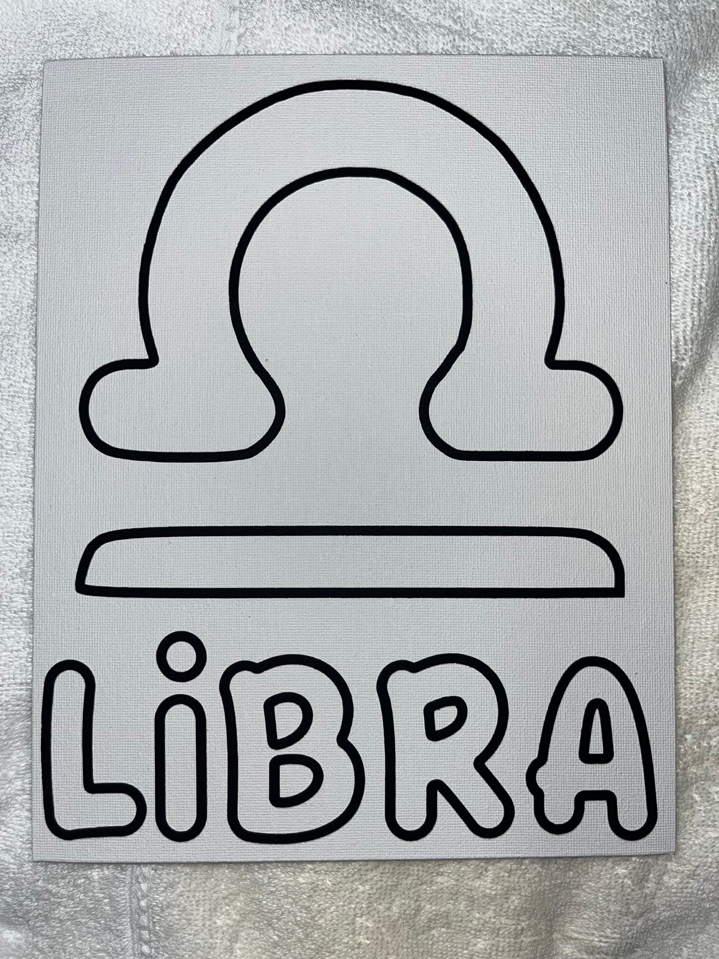 Pre Drawn Canvas - Libra